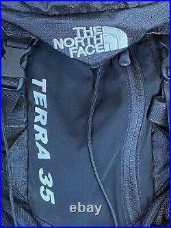 The North Face Terra 35 Black Backpack Hiking Walking Trail Rucksack Pack 35L