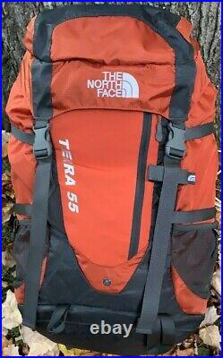 The North Face Terra 55 Bag Orange Camping Hiking Backbag #222