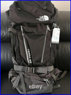 The North Face Terra 65 Backpack Brand New Colour Black grey Size Large/Xlarge