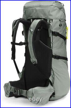 The North Face Terra 65 L Internal Frame Hiking Backpack Bag Agave Green New