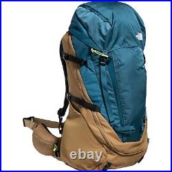 The North Face Terra 65 L Liters Gear Hiking Travel Backpack Bag Blue Coral New