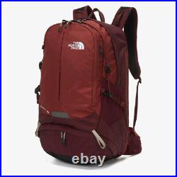 The North Face Track 40 Unisex Sports Outdoor Travel Backpack Dark Red NM2SN60B