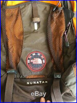 The North Face Vintage 1990 Nunatak Trans Antartica Backpack Orange Brown RARE
