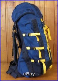 The North Face WINDY PASS Blue Nylon 75L Internal Frame Camping Hiking Backpack