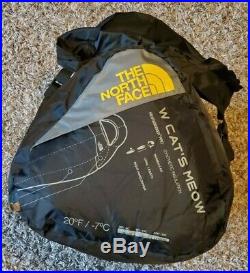 The North Face Women Cat's Meow Sleeping Bag Blue Coral Zip 20° F / -7° C NWT