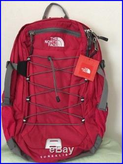 The North Face Women Classic Borealis Student Backpack School Bag ROSE RED