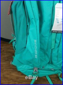 The North Face Women's Banchee 65 Backpack Pool Green M/L $239 Frame New Hiking