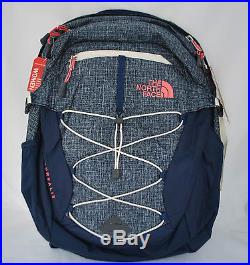 The North Face Women's Borealis Backpack Cosmic Blue Heather Calypso Coral NEW