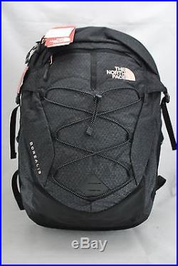The North Face Women's Borealis Backpack in Black Heather Rose Gold NEW