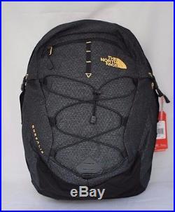 The North Face Women's Borealis Backpack in TNF Black 24K Gold NEW