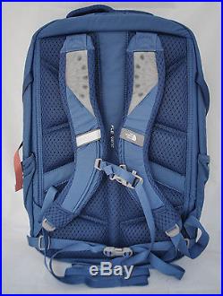 The North Face Women's Recon Backpack in Coastal Fjord Blue Feather Orange NEW