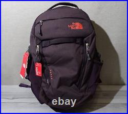 The North Face Women's Surge Backpack Galaxy Purple Light Heather/Juicy Red NEW