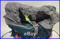 The North Face Womens Banchee 50 Backpack CJ6V Blue Coral/Green Sz M/L
