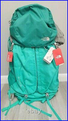 The North Face Womens Banchee 50 Hiking Backpack Pool Green Optifit Light XS/S
