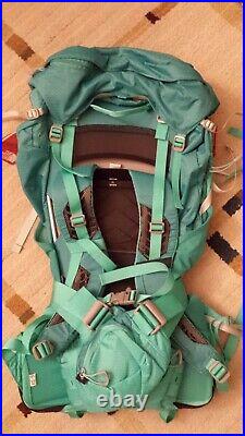 The North Face Womens Banchee 50 backpack pool green sz m/l