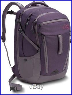 The North Face Womens Surge Laptop Backpack Dark Eggplant Purple Dark Heather