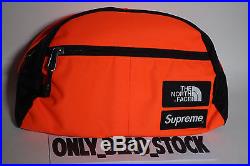The North Face X Supreme Roo II Lumbar Pack Power Orange Pouch Backpack Duffle