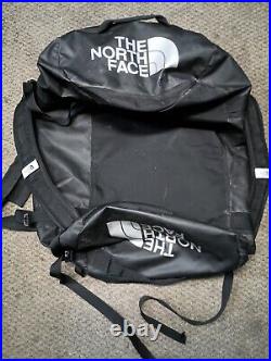 The North Face XXL Mens Base Camp Duffel Bag Backpack TNF Black/Silver 150L