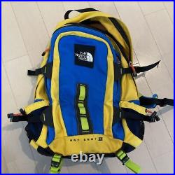 The North Face backpack hot shot yellow blue color rucksack From Japan Used #K