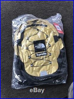 The North Face x Supreme Borealis Backpack Metallic Gold SS18