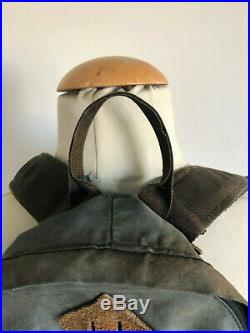 VTG 70s The North Face Leather Bottom Tear Drop Backpack Distressed- grunge