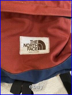 Vintage 1970's North Face Day Pack Teardrop Brown Label Made In USA Color Block