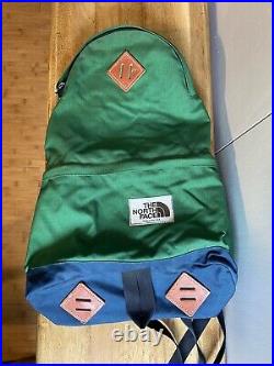 Vintage 1970s North Face Green Tear Drop Backpack 2 Zippers