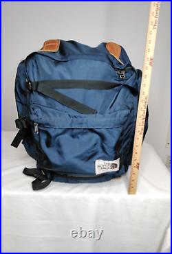 Vintage 1970s The North Face Brown Label Leather Rucksack Backpack USA #Z4161