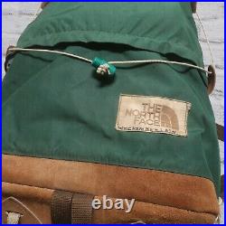 Vintage 70s North Face Tear Drop Backpack Pack Made in USA Brown Label Tag
