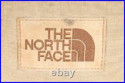 Vintage 70s THE NORTH FACE Brown Label Nylon/Leather Backpack Bag USA