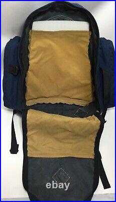 Vintage 80s The North Face Brown Label Backpack Blue Made in USA