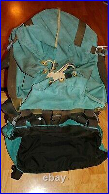 Vintage North Face TNF Hiking Day Pack Backpack Made In USA Brown Label Internal