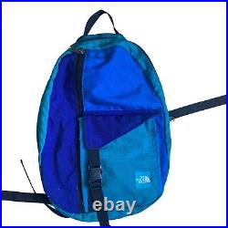 Vintage The North Face Backpack Berkeley Tag Blue Green Colorblock Day Pack