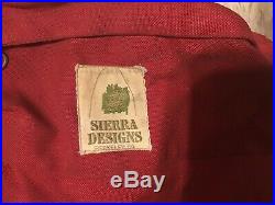 Vtg 70s 80s Sierra Designs Backpack Camp Hiking Leather The North Face