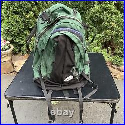 Vtg! 90's THE NORTH FACE 2 in 1 Green/Black XL BACKPACK with Small Removable Bag