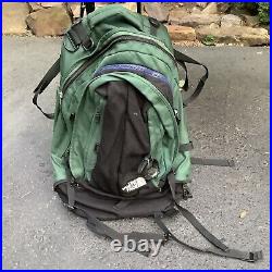 Vtg! 90's THE NORTH FACE 2 in 1 Green/Black XL BACKPACK with Small Removable Bag