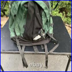 Vtg! 90's THE NORTH FACE 2 in 1 Green/Black XL BACKPACK with Small Removable Bag