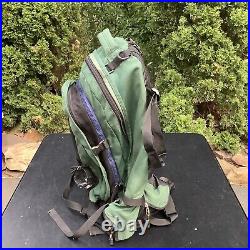 Vtg! 90's THE NORTH FACE 2 in 1 Green/Black XL BACKPACK with Small Removable Bag