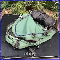 Vtg! 90's THE NORTH FACE 2 in 1 Green/Black XL BACKPACK with Small Removable Bag