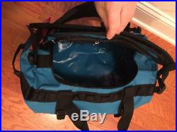 X-Small Base Camp Duffle Bag The North Face Backpack Straps D Zip Top Teal Black